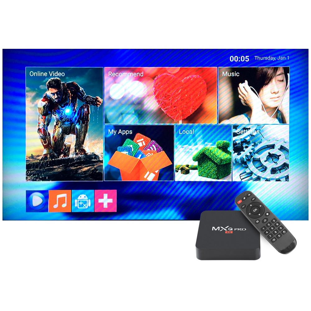 MXQ Pro 4K Ultra HD Kodi 16 1 Android 6 0 Satellite TV Shop UK